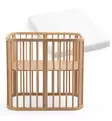 Stokke Nighti Mini Starttipaketti Pinnasänky & Patja Natural wauva - Pinnasängyt ja kehdot - 705401-PP - 1