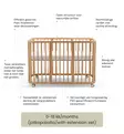 Stokke Nighti Pinnasänky vanilla white wauva - Pinnasängyt ja kehdot - 705402-P - 13
