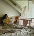Stokke Nighti Starttipaketti Sänky & Patja vanilla white wauva - Pinnasängyt ja kehdot - 705402-PJP - 11