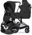 Cybex ePriam Comfort Sähköavusteiset Lastenvaunut Starttipaketti Cloud T turvakaukalolla ja jalustalla matt black sepia black wauva - Yhdistelmävaunut - 526000053SP - 1