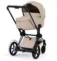 Cybex ePriam Comfort Sähköavusteiset Lastenvaunut Starttipaketti Cloud T turvakaukalolla ja jalustalla matt black cozy beige wauva - Yhdistelmävaunut - 526000065SP - 2