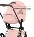 Cybex ePriam Style Sähköavusteiset Lastenvaunut matt black peach pink wauva - Yhdistelmävaunut - 526000243-PYPP - 5