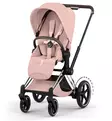 Cybex ePriam Style Sähköavusteiset Lastenvaunut Starttipaketti Cloud T turvakaukalolla ja jalustalla chrome brown peach pink wauva - Yhdistelmävaunut - 526000231SPYPP - 4