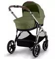 Cybex Gazelle S Lastenvaunujen Starttipaketti Cloud G turvakaukalolla ja jalustalla moss green wauva - Yhdistelmävaunut - 525000121-SP - 2