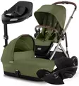 Cybex Gazelle S Lastenvaunujen Starttipaketti Cloud G turvakaukalolla ja jalustalla moss green wauva - Yhdistelmävaunut - 525000121-SP - 1