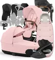 Cybex Priam 4 Lastenvaunujen Starttipaketti lisävarusteilla peach pink wauva - Yhdistelmävaunut - 521002319-PLVPP - 1