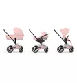 Cybex Priam Style Lastenvaunujen Starttipaketti Cloud T turvakaukalolla ja jalustalla chrome brown peach pink wauva - Yhdistelmävaunut - 526000201SPYPP - 13