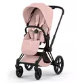 Cybex Priam Style Lastenvaunujen Starttipaketti Cloud T turvakaukalolla ja jalustalla matt black peach pink wauva - Yhdistelmävaunut - 526000211SPYPP - 4