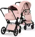 Cybex Priam Style Lastenvaunujen Starttipaketti Cloud T turvakaukalolla ja jalustalla matt black peach pink wauva - Yhdistelmävaunut - 526000211SPYPP - 3