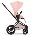 Cybex Priam Style Lastenvaunujen Starttipaketti Cloud T turvakaukalolla ja jalustalla matt black peach pink wauva - Yhdistelmävaunut - 526000211SPYPP - 8