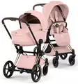 Cybex Priam Style Lastenvaunujen Starttipaketti Cloud T turvakaukalolla ja jalustalla rose gold peach pink wauva - Yhdistelmävaunut - 526000221SPYPP - 3