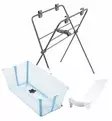 Stokke Flexi Bath Lasten kylpyamme starttipaketti Ocean Blue Wauva - Vauvan kylvettäminen - 531913-P - 1