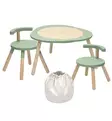 Stokke MuTable V2 Leikkipöytä & Tuolit Starttipaketti Lelusäkillä green wauva - Leikkipöydät ja -tuolit - 627003-KP - 1