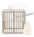 Stokke Nighti Mini Pinnasänky Starttipaketti patjalla ja unipussilla - Pinnasängyt ja kehdot - 705402-KP - 1