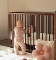 Stokke Sleepi V3 Jatkopala Starttipaketti pinnasänkyyn warm brown wauva - Pinnasängyt ja kehdot - 592104-P - 10