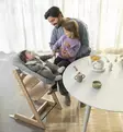 Stokke Tripp Trapp tuoli + Newborn Set Starttipaketti Storm Grey wauva - Syöttötuolit - 100125-NBP - 6