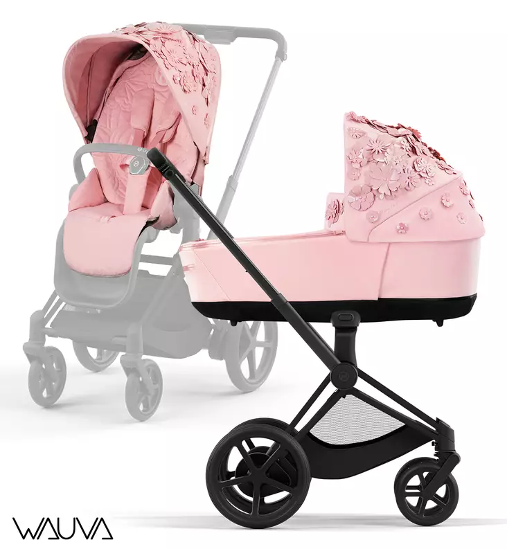 Cybex ePriam Yhdistelmavaunut Wauva Fashion Simply Flowers Pale Blush =
Pink - Yhdistelmävaunut - 521002365-PFeSFp - 1