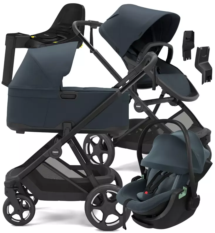 Thule Charm 2-in-1 Yhdistelmävaunujen starttipaketti Maple turvakaukalolla ja Alfi isofixtelakalla - Vaunujen Starttipaketit - 11500504-SP - 1