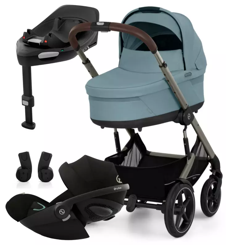 Cybex Talos S Lux Lastenvaunujen Starttipaketti Cloud G turvakaukalolla ja  Base G jalustalla wauva - Yhdistelmävaunut - 525000807-SP - 1