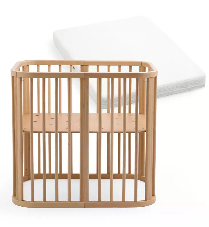 Stokke Nighti Mini Starttipaketti Pinnasänky & Patja Natural wauva - Pinnasängyt ja kehdot - 705401-PP - 1