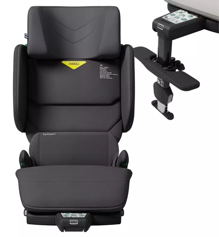 Axkid Up turvavyöistuin jalkatuella artic mist grey wauva - Turvavyöistuimet lapselle - 27050140-P - 1