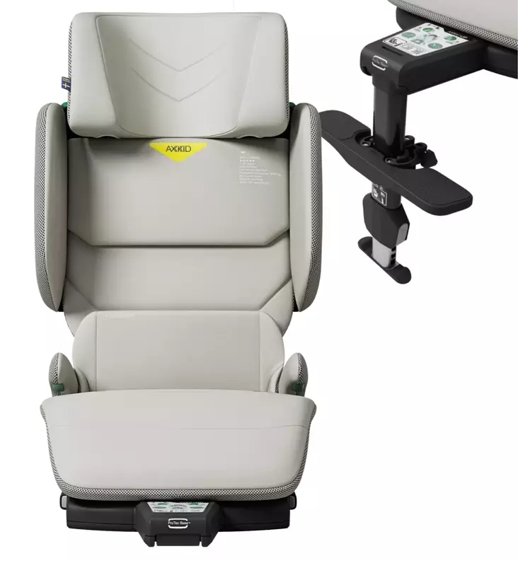 Axkid UP Turvavyöistuin jalkatuella beachgrass beige wauva - Turvavyöistuimet lapselle - 27050143-P - 1