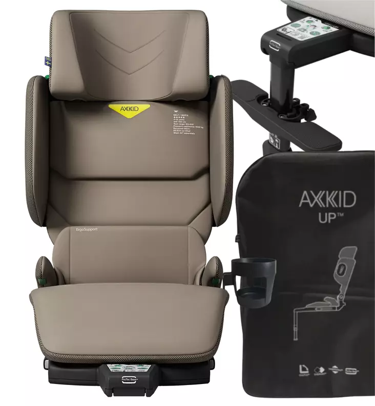 Axkid UP Turvavyöistuin Starttipaketti driftwood beige wauva - Turvavyöistuimet lapselle - 27050147-IP - 1