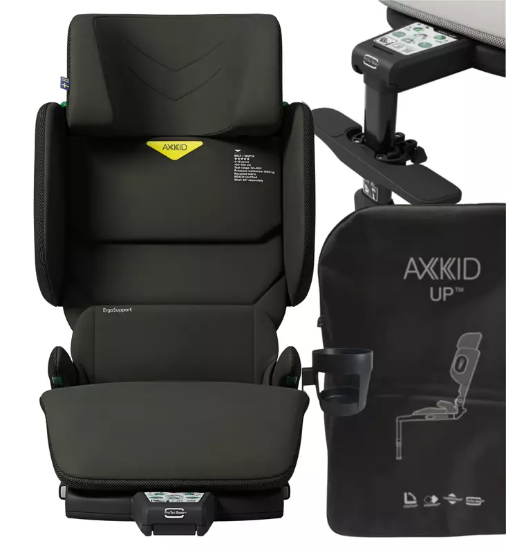 Axkid UP Turvavyöistuin Starttipaketti forest moss green wauva - Turvavyöistuimet lapselle - 27050148-IP - 1