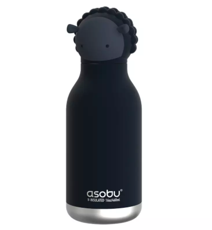 Bestie by Asobu Lasten Thermopullo pillillä lammas wauva - Lasten mukit, nokkamukit ja pillimukit - SBV44BLACKSHEEP - 1