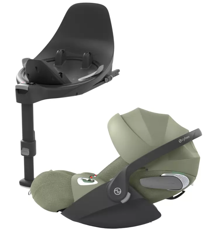 Cybex Cloud T i-Size Turvakaukalo Starttipaketti Base T jalustalla sage green wauva - ISOFIX turvakaukalot - 526000498-P - 1