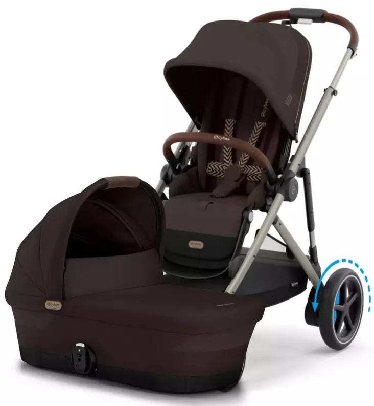 Cybex eGazelle S Sähköavusteiset Yhdistelmävaunut chocolate Brown wauva - Yhdistelmävaunut - 525000175-P - 1