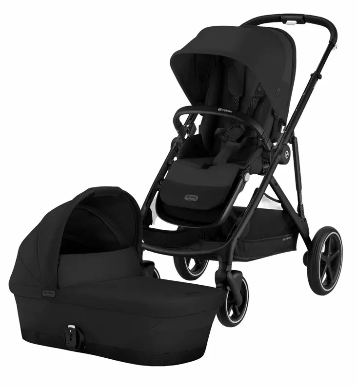 Cybex_Gazelle_S_yhdistelmävaunu_Black_Moon_Black_wauva - Yhdistelmävaunut - 522002703-P - 1