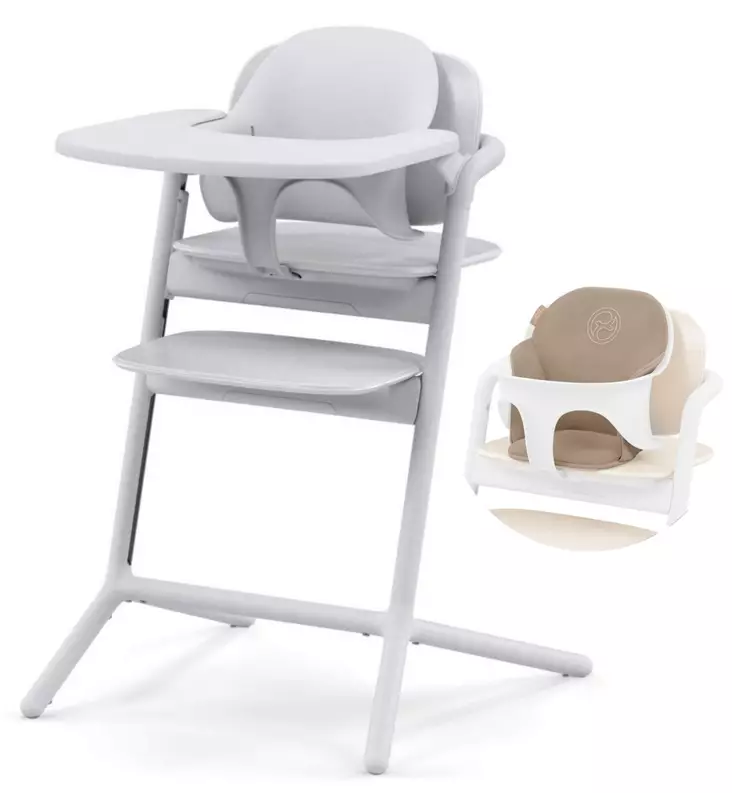 Cybex Lemo syöttötuoli starttipaketti all white wauva - Syöttötuolit - 521004821-P - 1