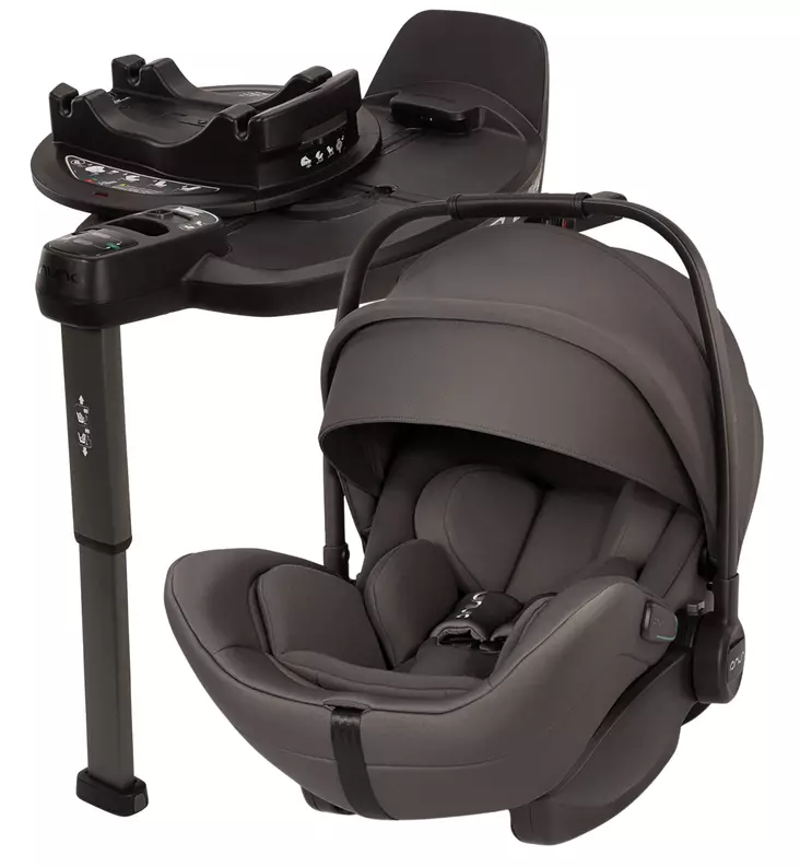 Nuna Arra Flex Turvakaukalo Starttipaketti Base Curv jalustalla thunder wauva - ISOFIX turvakaukalot - CS20200TNDGL-P - 1