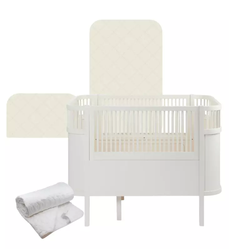 Sebra_pinnasänky_starttipaketti_patja_lakana_wauva - Pinnasängyt ja kehdot - 200130041-P - 1