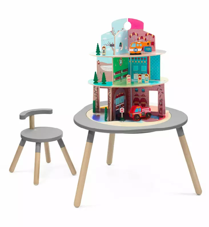 Stokke MuTable Starttipaketti lasten pöytä tuoli leikkitalo nukketalo wauva - Leikkipöydät ja -tuolit - 627002-P - 1