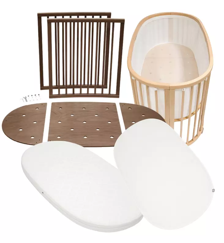 Stokke Sleepi V3 Jatkopala Starttipaketti pinnasänkyyn warm brown wauva - Pinnasängyt ja kehdot - 592104-P - 1