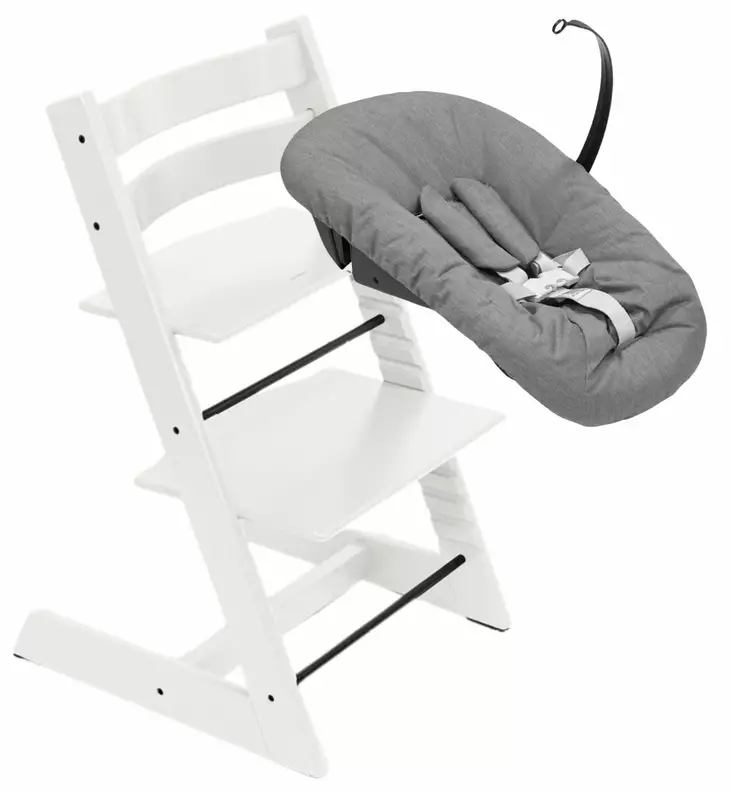 Stokke Tripp Trapp tuoli + Newborn Set Starttipaketti White wauva - Syöttötuolit - 100107-NBP - 1