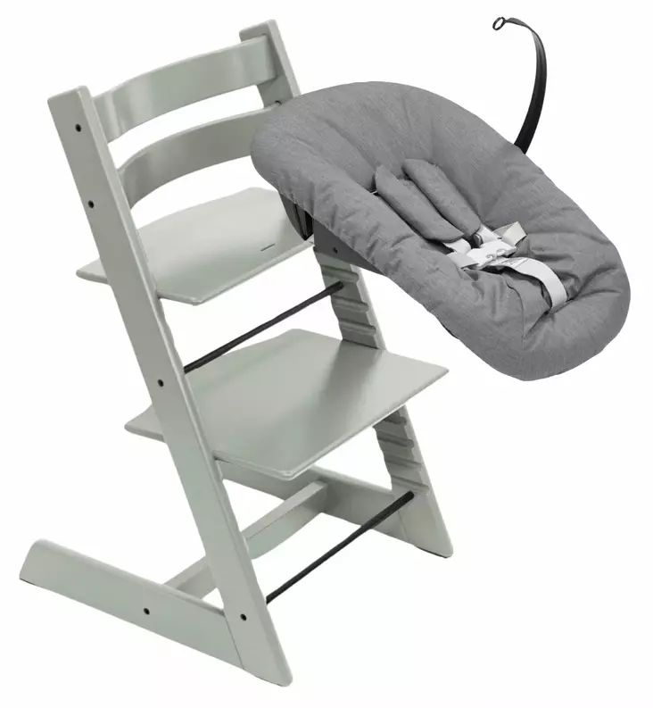 Stokke Tripp Trapp tuoli + Newborn Set Starttipaketti glazier green wauva - Syöttötuolit - 100139-NBP - 1