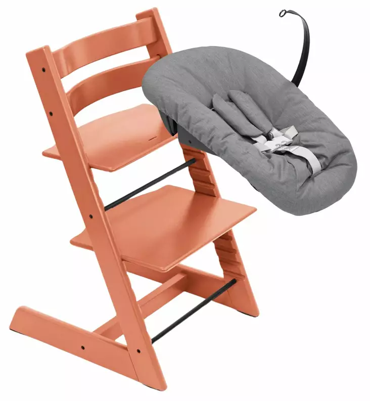 Stokke Tripp Trapp tuoli + Newborn Set Starttipaketti Terracotta wauva - Syöttötuolit - 100140-NBP - 1