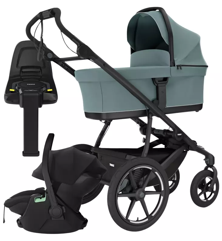 Thule Urban glide 3 4 wheel lastenvaunut rattaat turvakaukalo jalusta wauva - Vaunujen Starttipaketit - 10101984-SP - 1