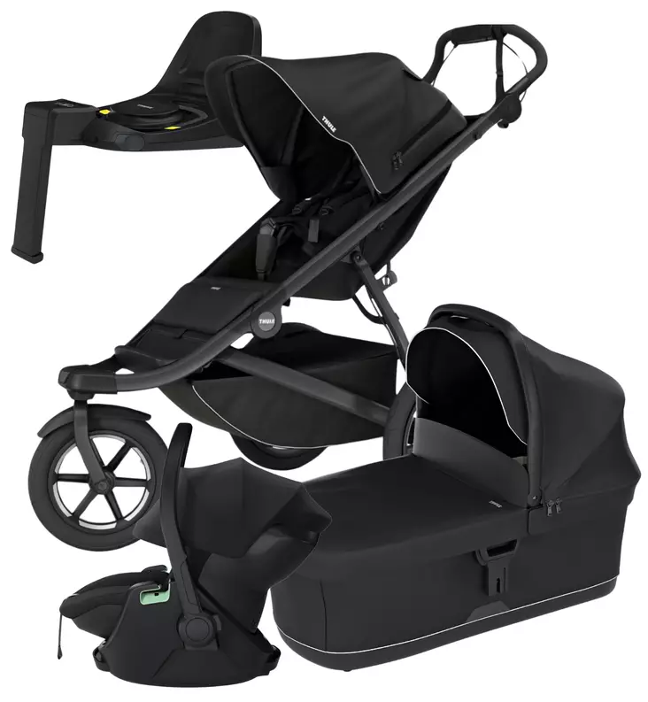 Thule urban glide 3 lastenvaunut rattaat turvakaukalo jalusta wauva - Vaunujen Starttipaketit - 10101972-SP - 1