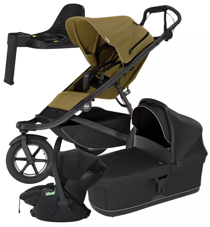 Thule urban glide 3 lastenvaunut rattaat turvakaukalo jalusta wauva - Vaunujen Starttipaketit - 10101974-SP - 1