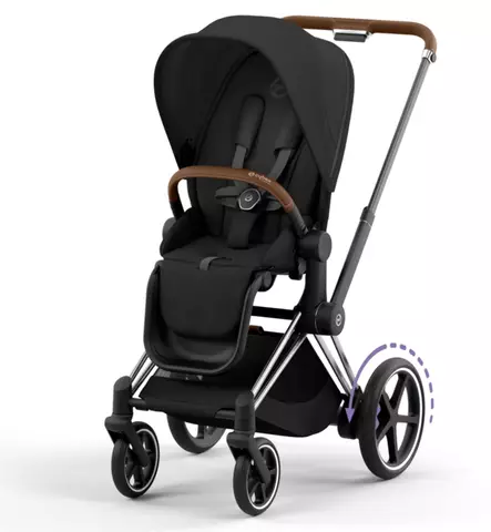 Cybex ePriam4 Sänköavusteiset Lastenrattaat chrome brown sepia black wauva - Lastenrattaat - 521002349-R - 1