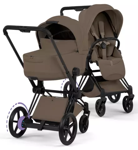 Cybex ePriam Style Sähköavusteiset Lastenvaunut matt black coconut brown wauva - Yhdistelmävaunut - 526000243-PYCBR - 1