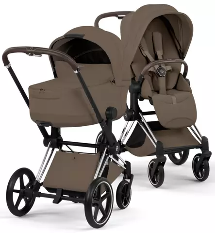 Cybex Priam Style Lastenvaunut chrome brown chocolate brown wauva - Yhdistelmävaunut - 526000201-PYCBR - 1