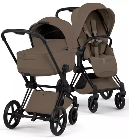 Cybex Priam Style Lastenvaunut matt black coconut brown wauva - Yhdistelmävaunut - 526000211-PYCBR - 1