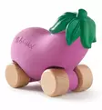Oli&Carol leikkiauto munakoiso ekologinen leluauto wauva - Vaunu- ja aktiviteettilelut vauvoille - L-EGGPLANT-CAR - 3