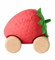 Oli&Carol Sweetie The strawberry leikkiauto ekologinen leluauto wauva - Vaunu- ja aktiviteettilelut vauvoille - L-STRAWBERRY-CAR - 1