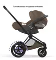 Cybex ePriam Style Sähköavusteiset Lastenvaunut matt black coconut brown wauva - Yhdistelmävaunut - 526000243-PYCBR - 12